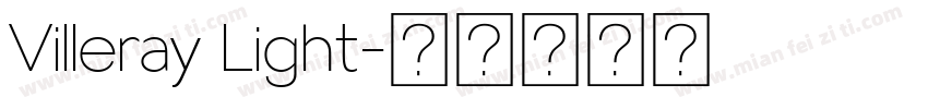 Villeray Light字体转换